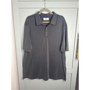 Tommy Bahama Gray Patterned Golf Polo‎ Shirt Mens XXL/TTG Short Sleeve